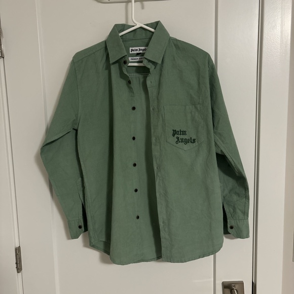 Palm angels fit green shirt long sleeves - Picture 2 of 7